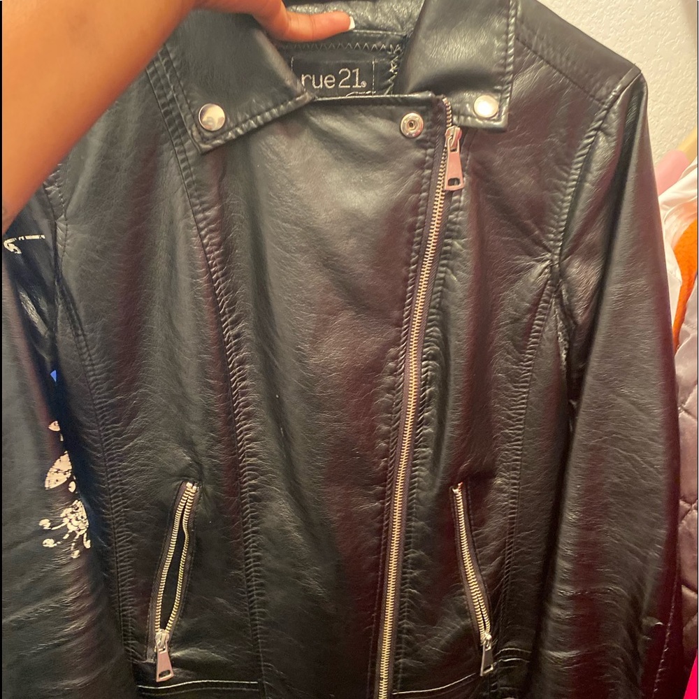 Leather jacket size medium